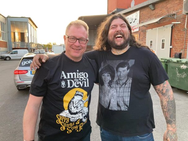 Med Amigo the Devil efter konsert i Malmö